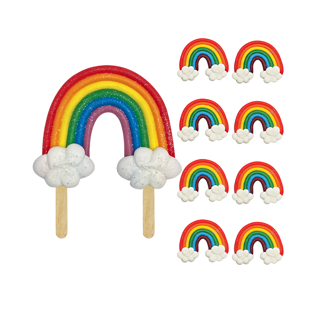 Over the Rainbow Designer Cake Decor - (Bulk Pack of 6)