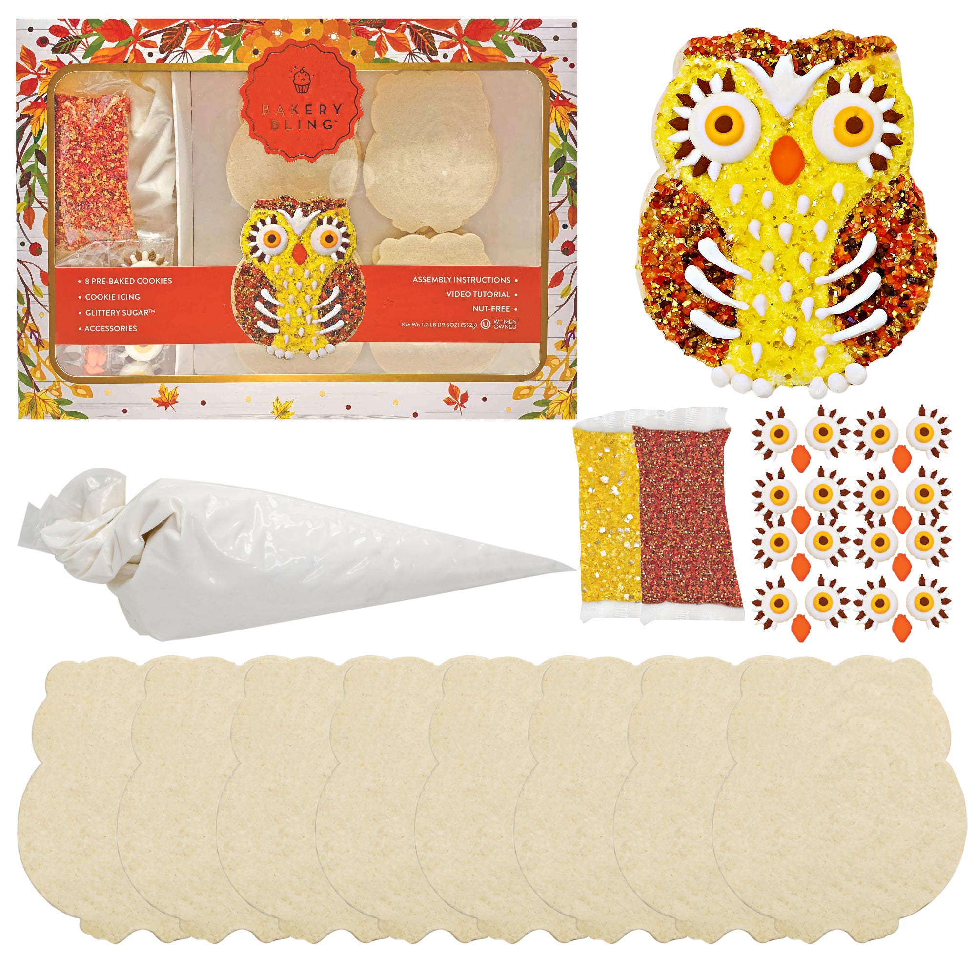 Double the Fall Fun! 2 Owl Cookie kits for a great price!
