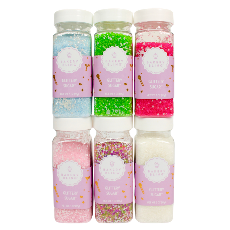 Springtime Pastel Favorites Glittery Sugar™ Bundle (Set of 6: Pink, Light Pink, In Bloom, Light Blue, Diamond, Light Green)