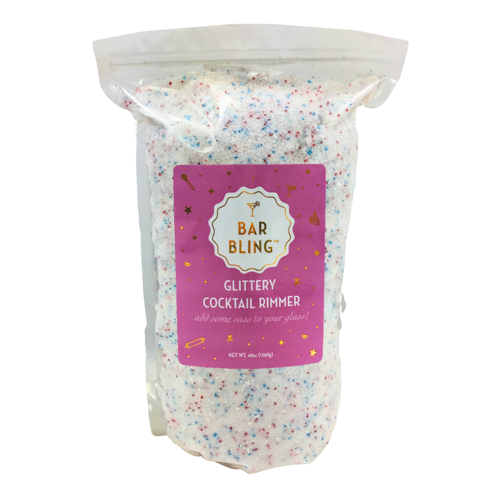 3 lb. Bag - Strawberry Flavored Bar Bling™ Edible Glitter Drink Rimmer