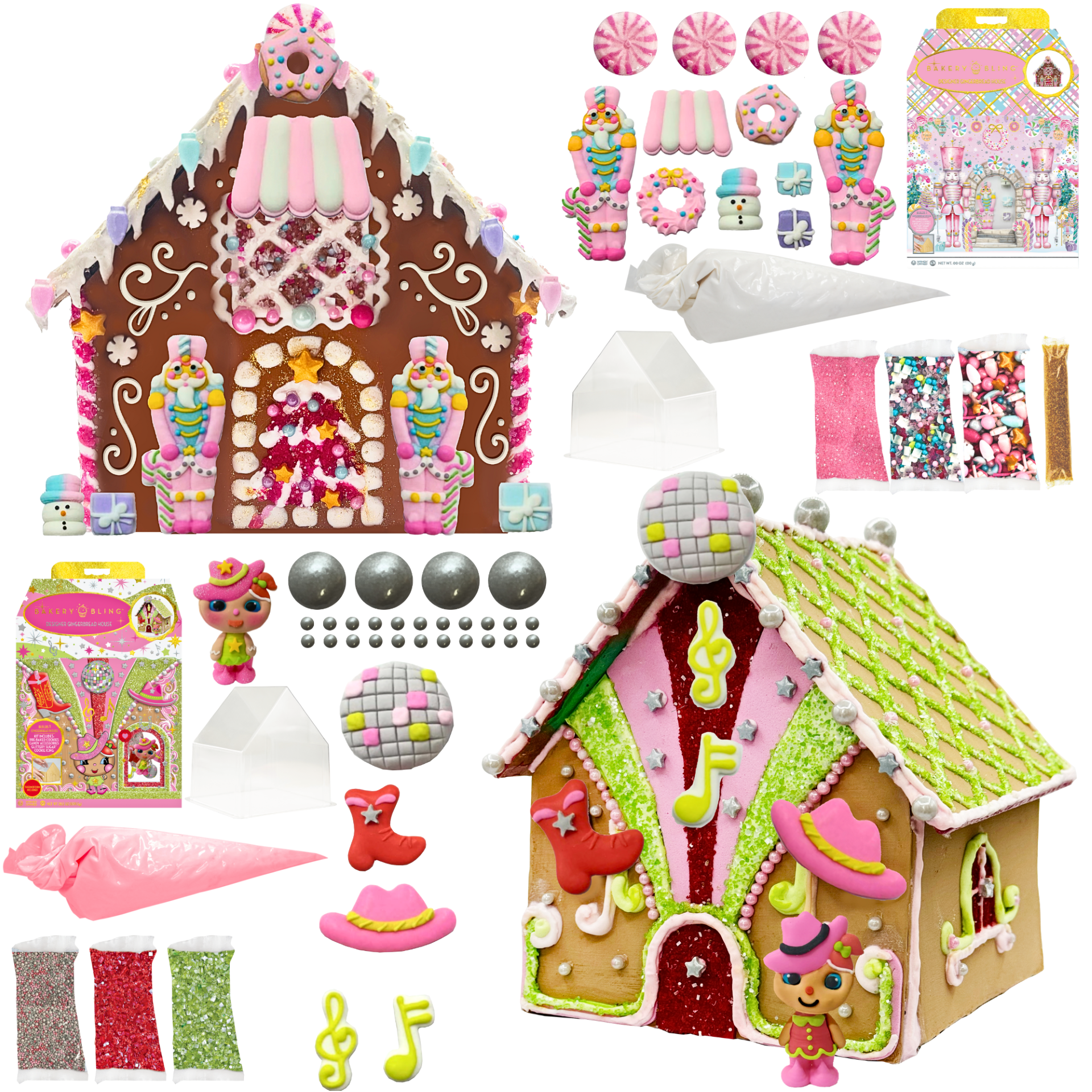 Disco Cowgirl Designer Insta-House™ + Pink Nutcracker Designer Insta-House™ (Limited Edition) Bundle