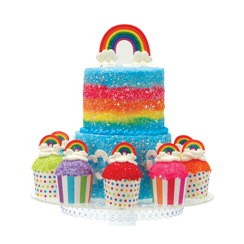 Rainbow Designer Cake Decor