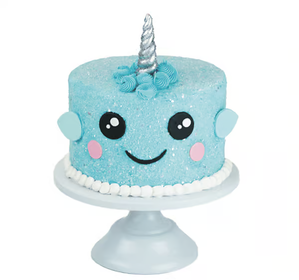 Narwhal Designer Cake Decor